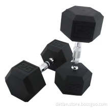 hex rubber coated dumbbell free weight dumbbell